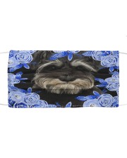 Miniature Schnauzer-Blue Mask Cloth face mask front