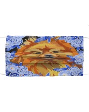 Pomeranian-Art-Blue Mask Cloth face mask front