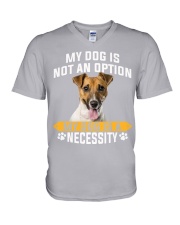 Jack Russell Terrier-Necessity V-Neck T-Shirt tile