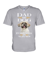 Shih Tzu-02-Dad And Dog V-Neck T-Shirt tile