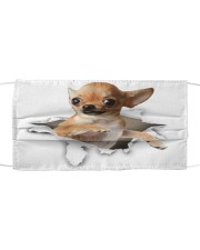 Chihuahua-Face Mask-Torn02 Cloth face mask front