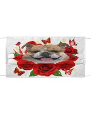 English Bulldog-Face Mask-Rose Cloth face mask front