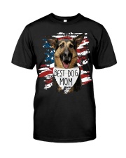 German Shepherd-Best Dog Mom Classic T-Shirt front