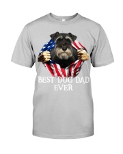 Miniature Schnauzer-Dog Flag-Dad Classic T-Shirt tile
