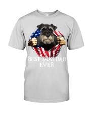 Miniature Schnauzer-Dog Flag-Dad Premium Fit Mens Tee tile