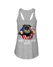 Miniature Schnauzer-Dog Flag-Dad Ladies Flowy Tank tile