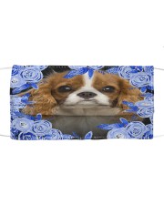 Cavalier King Charles Spaniel-02-Blue Mask Cloth face mask front