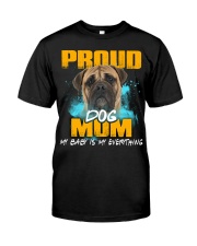 Bullmastiff-Proud Dog Mom Classic T-Shirt front