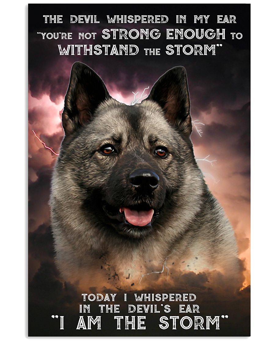 Norwegian Elkhound - Storm 24x36 Poster