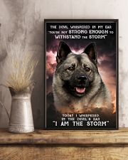 Norwegian Elkhound - Storm 24x36 Poster lifestyle-poster-3