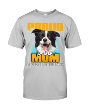 Border Collie-Proud Dog Mom Classic T-Shirt tile
