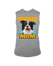 Border Collie-Proud Dog Mom Sleeveless Tee tile