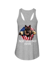 German Shepherd-02-Dog Flag-Dad Ladies Flowy Tank tile