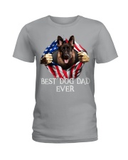 German Shepherd-02-Dog Flag-Dad Ladies T-Shirt tile