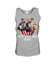 English Bulldog-Dog Flag-Dad Unisex Tank tile