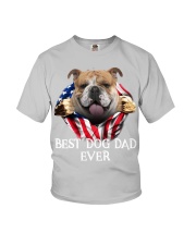 English Bulldog-Dog Flag-Dad Youth T-Shirt tile