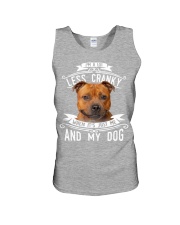 Staffordshire Bull Terrier-Less Cranky Unisex Tank tile