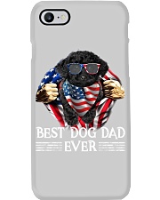 Black Toy Poodle-Dog Dad Flag Phone Case tile