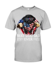 Black Toy Poodle-Dog Dad Flag Classic T-Shirt tile