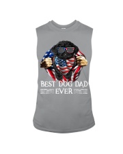 Black Toy Poodle-Dog Dad Flag Sleeveless Tee tile