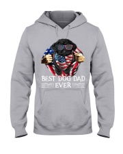 Black Toy Poodle-Dog Dad Flag Hooded Sweatshirt tile