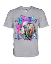 Shih Tzu-Art-Little Thing V-Neck T-Shirt tile