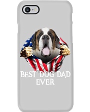 St Bernard-Dog Flag-Dad Phone Case tile