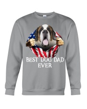 St Bernard-Dog Flag-Dad Crewneck Sweatshirt tile