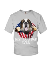 St Bernard-Dog Flag-Dad Youth T-Shirt tile