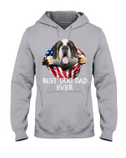 St Bernard-Dog Flag-Dad Hooded Sweatshirt tile
