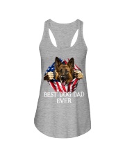 German Shepherd-Dog Flag-Dad Ladies Flowy Tank tile