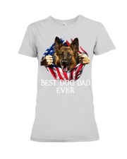 German Shepherd-Dog Flag-Dad Premium Fit Ladies Tee tile