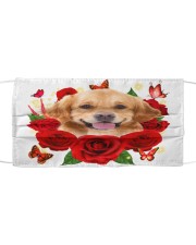 Golden Retriever-Face Mask-Rose Cloth face mask front