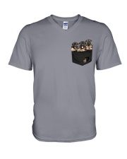 German Shepherd-02 - Pocket V-Neck T-Shirt thumbnail