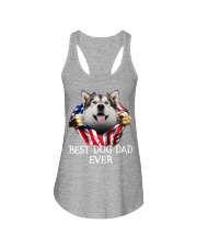 Alaskan Malamute-Dog Flag-Dad Ladies Flowy Tank tile