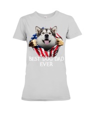 Alaskan Malamute-Dog Flag-Dad Premium Fit Ladies Tee tile