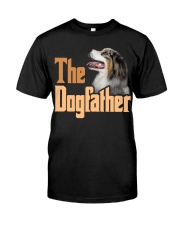 Australian Shepherd-The Dogfather-02 Classic T-Shirt front