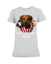 Rhodesian Ridgeback-Dog Flag-Dad Premium Fit Ladies Tee tile