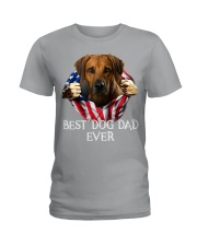 Rhodesian Ridgeback-Dog Flag-Dad Ladies T-Shirt tile