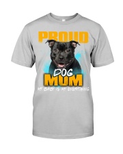 Staffordshire Bull Terrier-02-Proud Dog Mom Classic T-Shirt tile