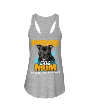 Staffordshire Bull Terrier-02-Proud Dog Mom Ladies Flowy Tank tile