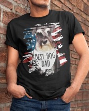 Schnauzer-Best Dog Dad Classic T-Shirt apparel-classic-tshirt-lifestyle-26