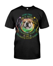 English Bulldog-Changes Everything Classic T-Shirt front