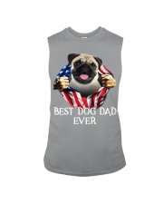 Pug-Dog Flag-Dad Sleeveless Tee tile