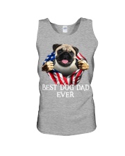 Pug-Dog Flag-Dad Unisex Tank tile