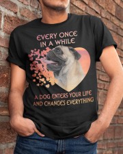 Pug-Enters Your Life Classic T-Shirt apparel-classic-tshirt-lifestyle-26