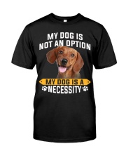 Dachshund-02-Necessity Classic T-Shirt front