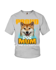 Shiba Inu-Proud Dog Mom Youth T-Shirt tile