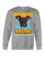 Greyhound-Proud Dog Mom Crewneck Sweatshirt tile