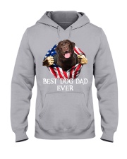 Labrador-Chocolate-Dog Flag-Dad Hooded Sweatshirt tile